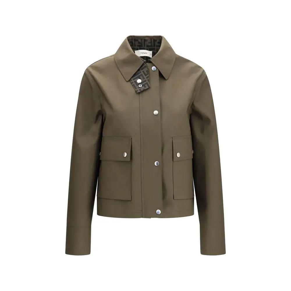 Fendi Bicolor Polyester Shell Jacket