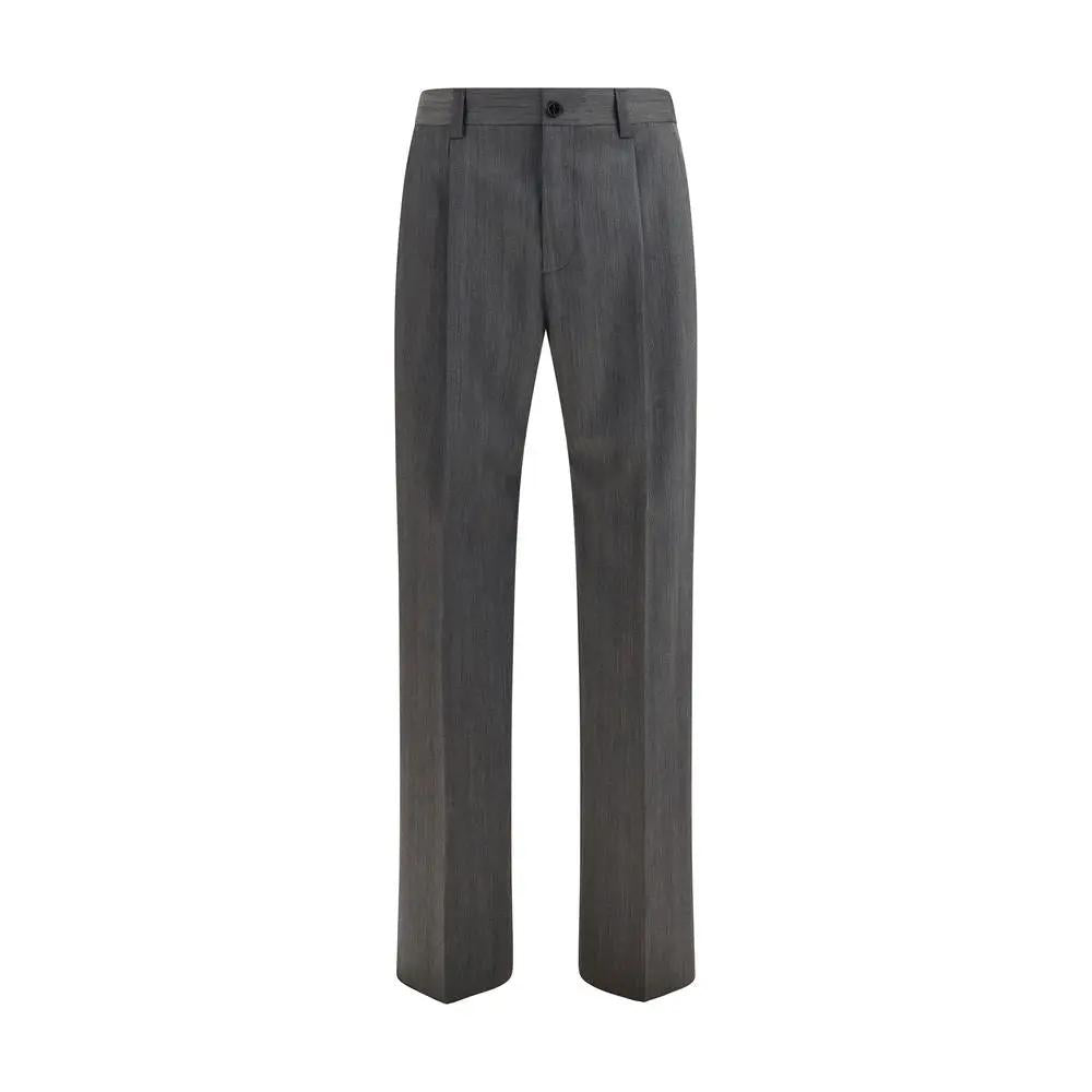 Pantalon habillé Valentino Garavani Oves Aries en laine grise
