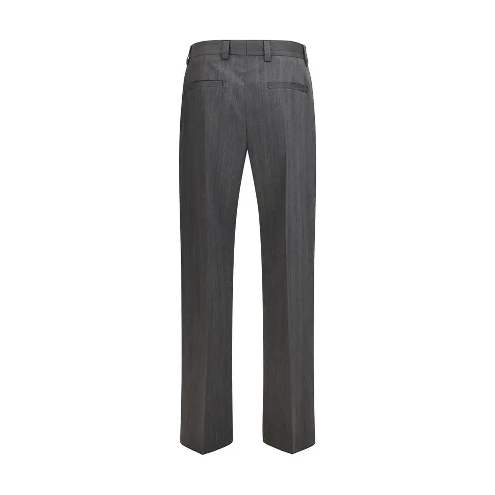 Pantalon habillé Valentino Garavani Oves Aries en laine grise