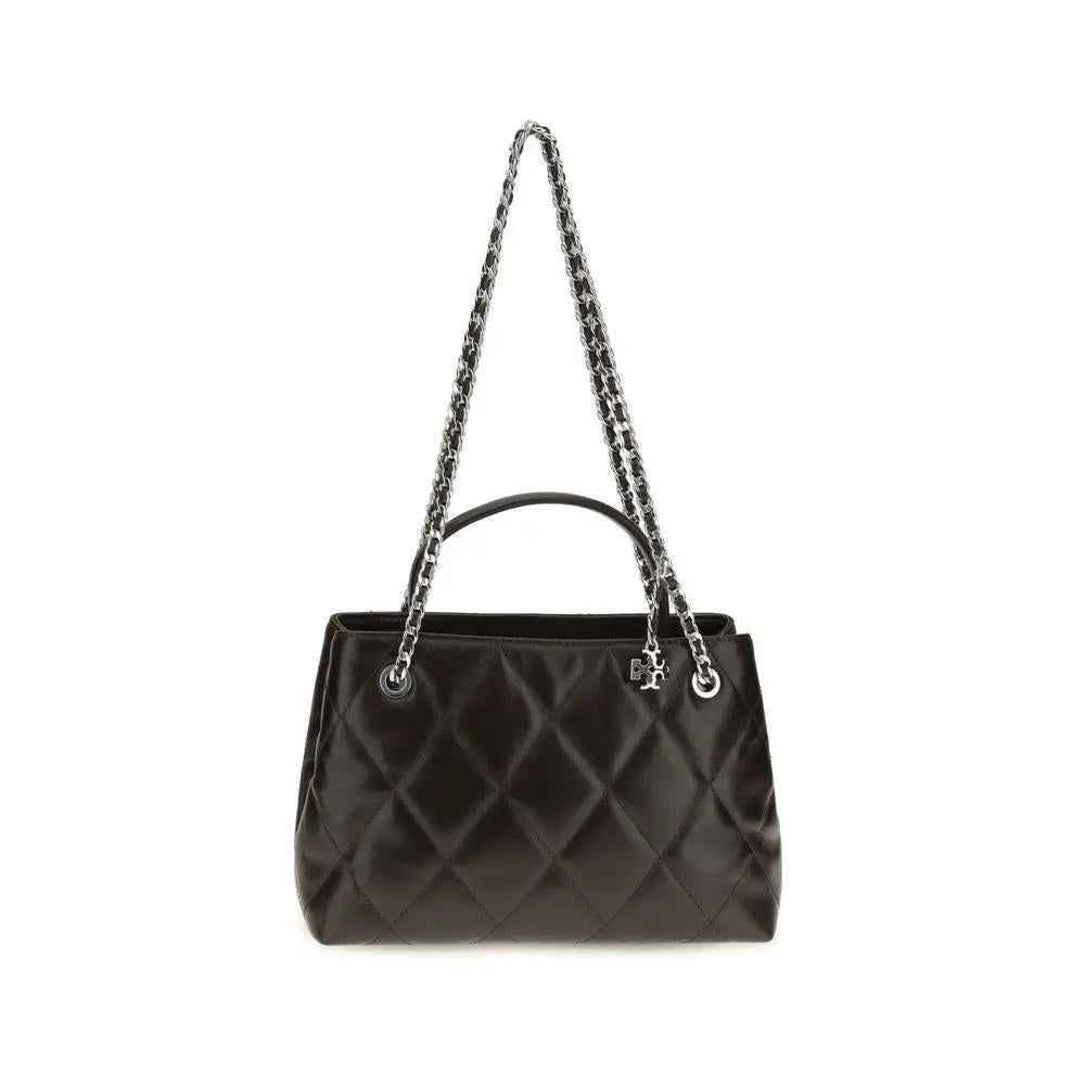 Tory Burch Brown Calf Leather Bos Taurus Shoulder Bag
