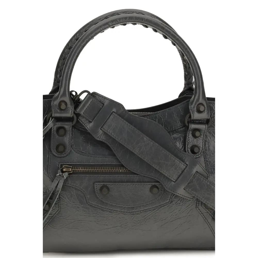 Balenciaga Gray Lamb Ovis Aries Shoulder Bag