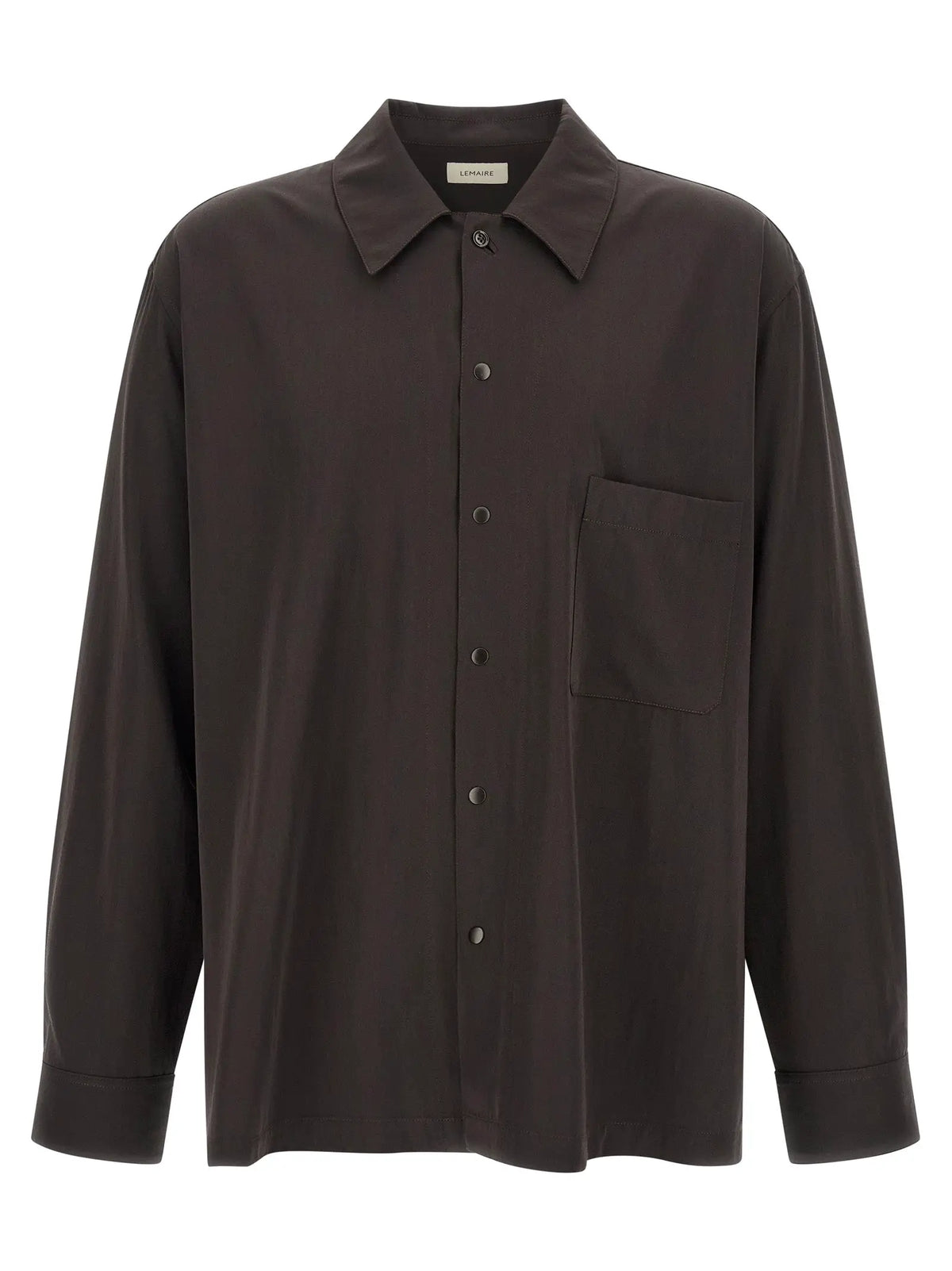 Lemaire Brown Wool Blouse