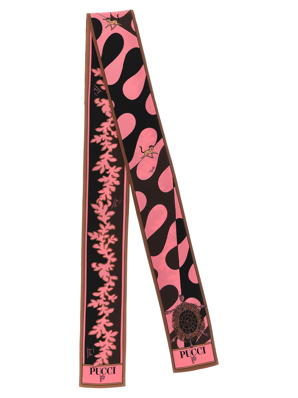 Foulard en soie multicolore Emilio Pucci