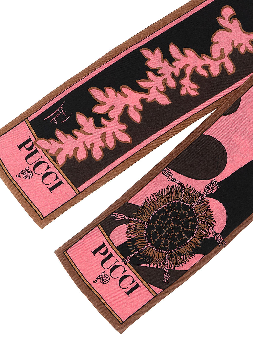 Foulard en soie multicolore Emilio Pucci