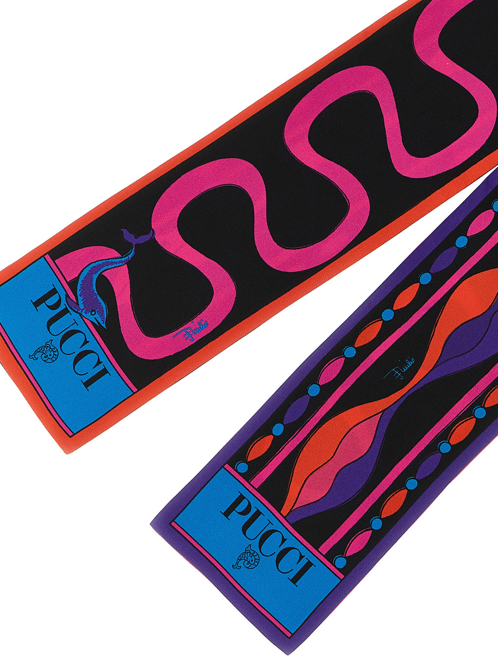 Foulard en soie multicolore Emilio Pucci