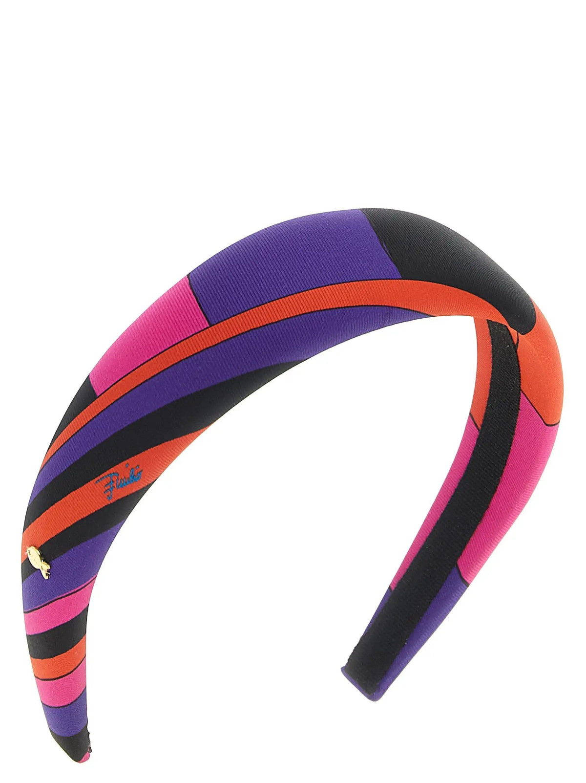 Serre-tête en soie multicolore Emilio Pucci