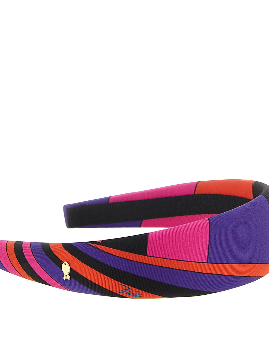 Serre-tête en soie multicolore Emilio Pucci