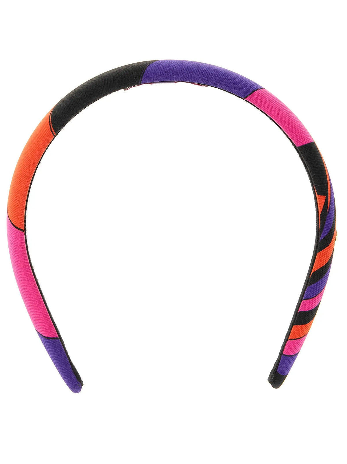 Serre-tête en soie multicolore Emilio Pucci