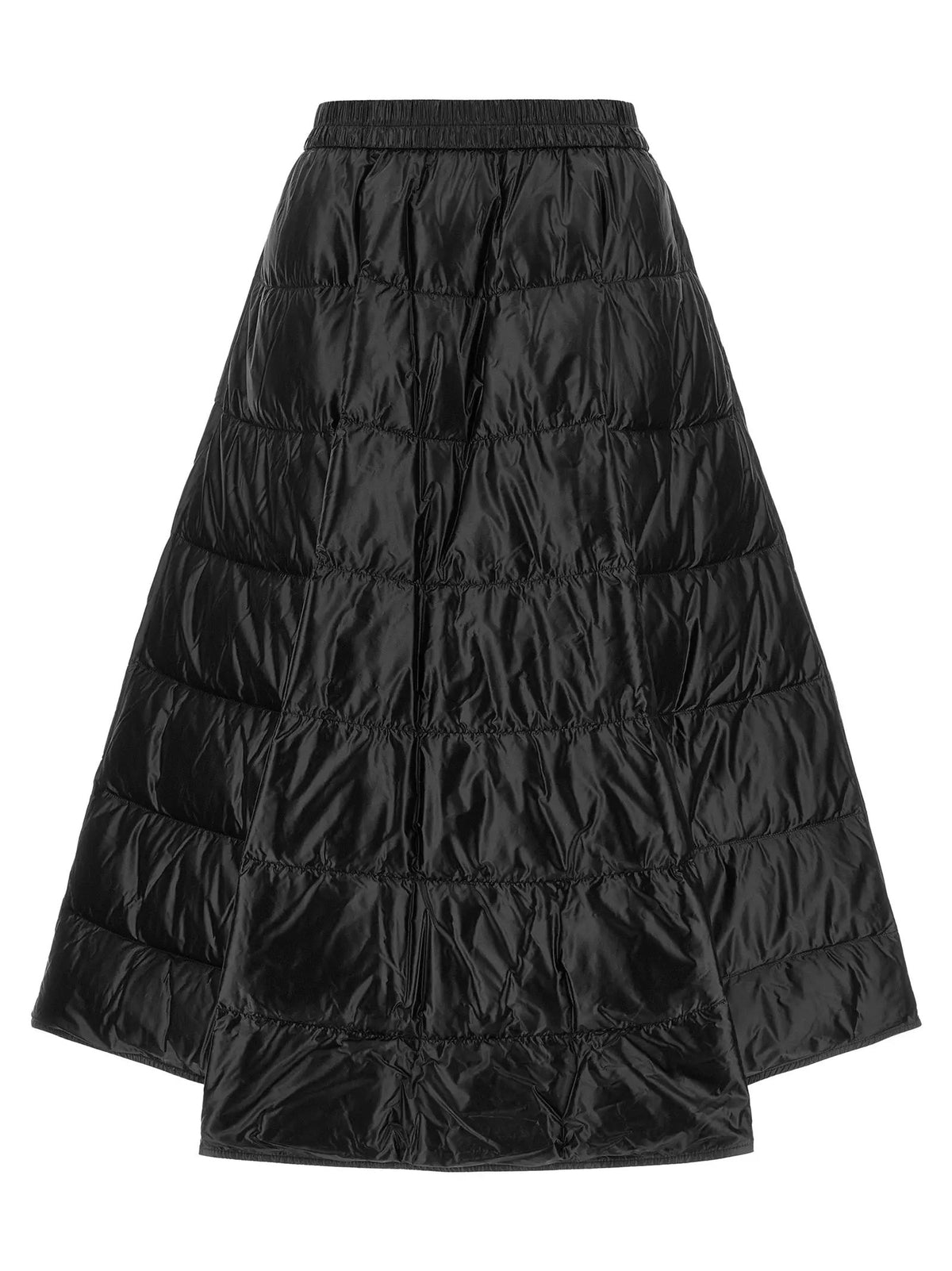 Jupe midi Moncler en polyamide noir
