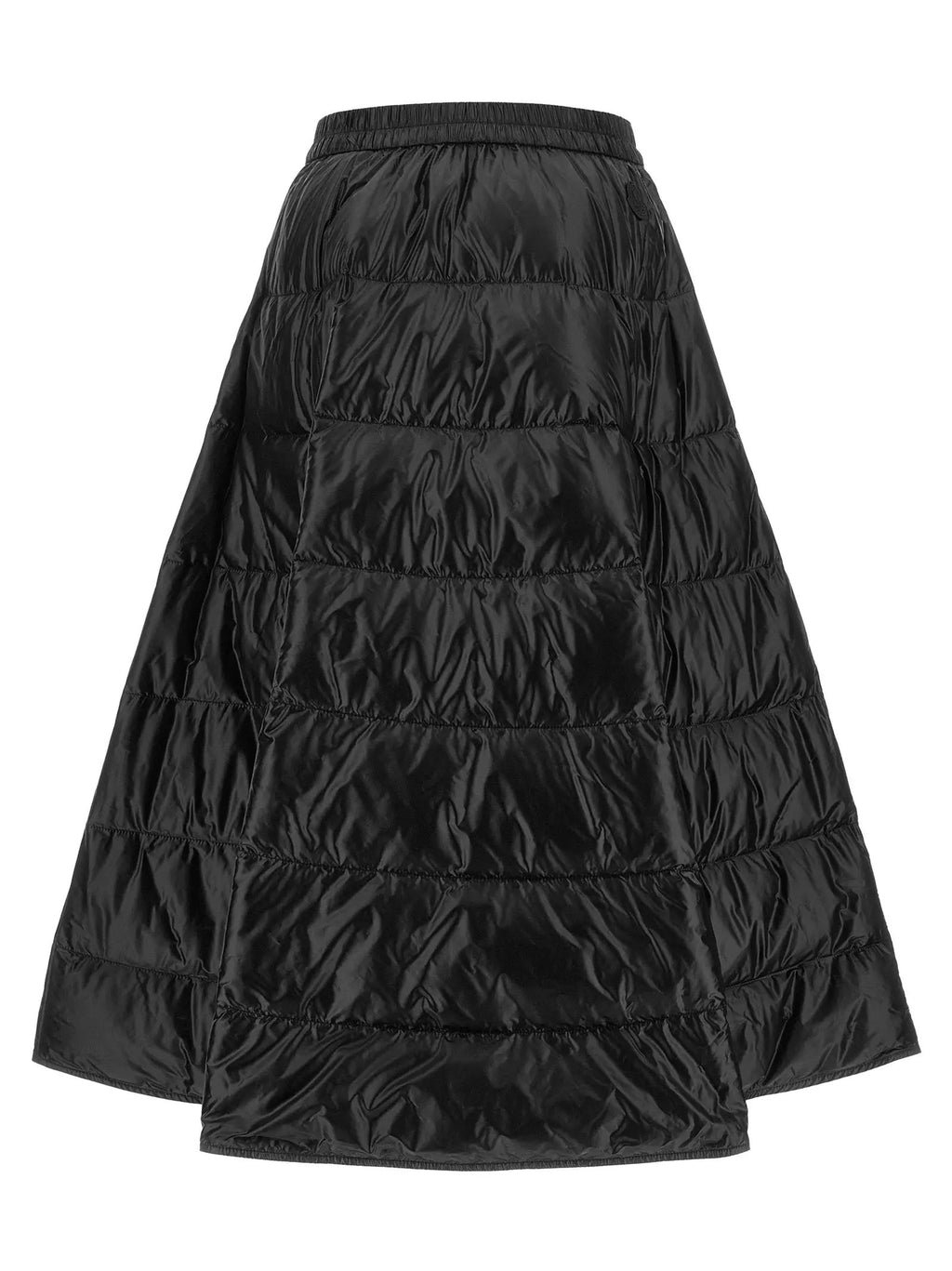 Jupe midi Moncler en polyamide noir