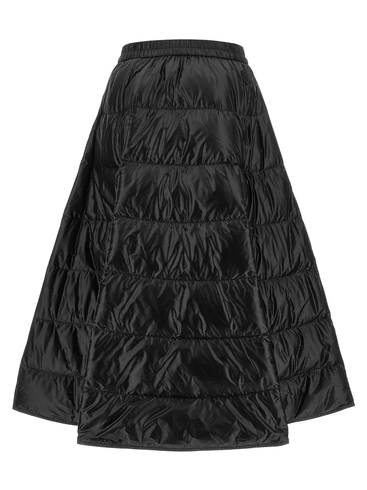 Jupe midi Moncler en polyamide noir