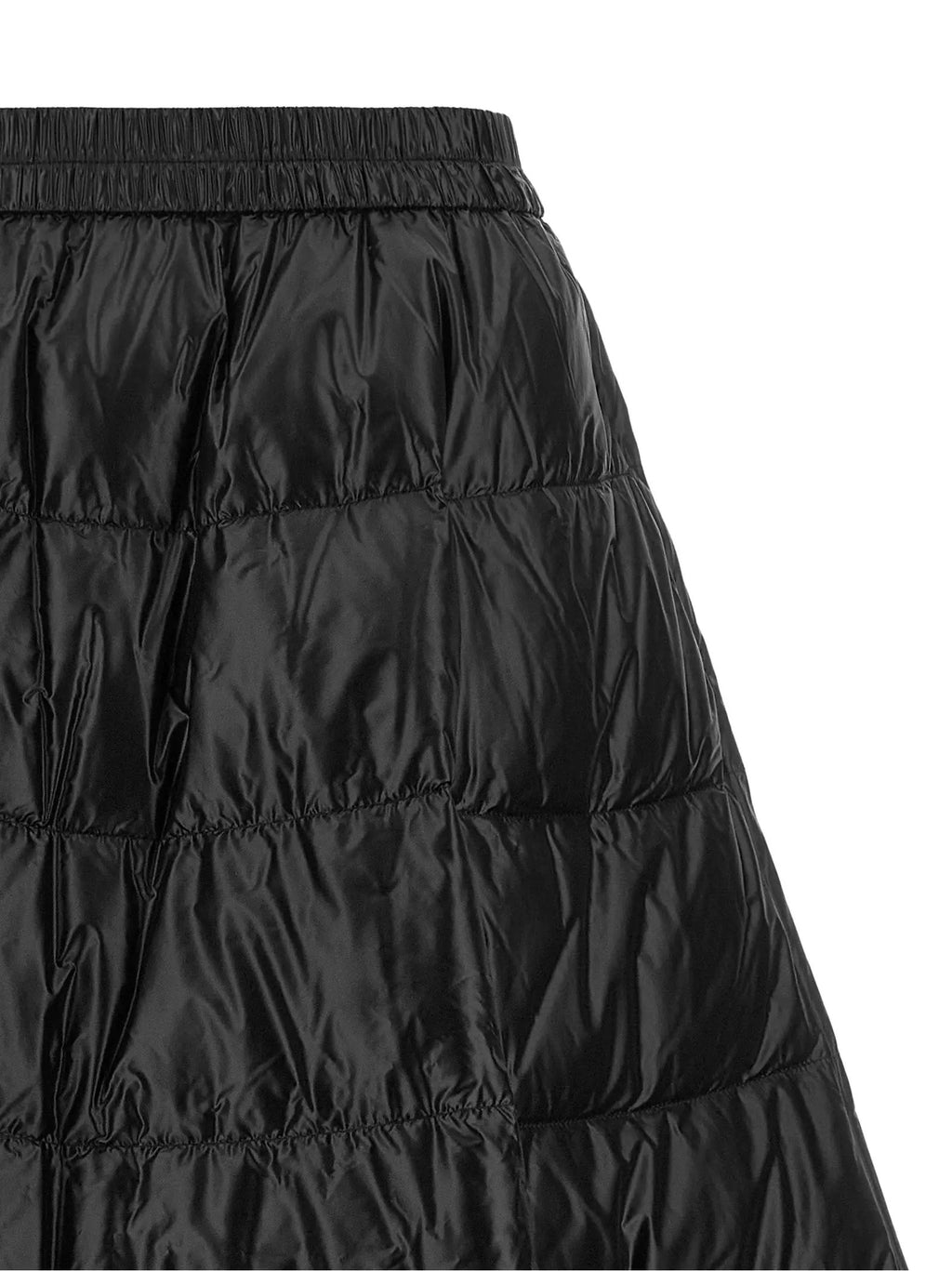 Jupe midi Moncler en polyamide noir