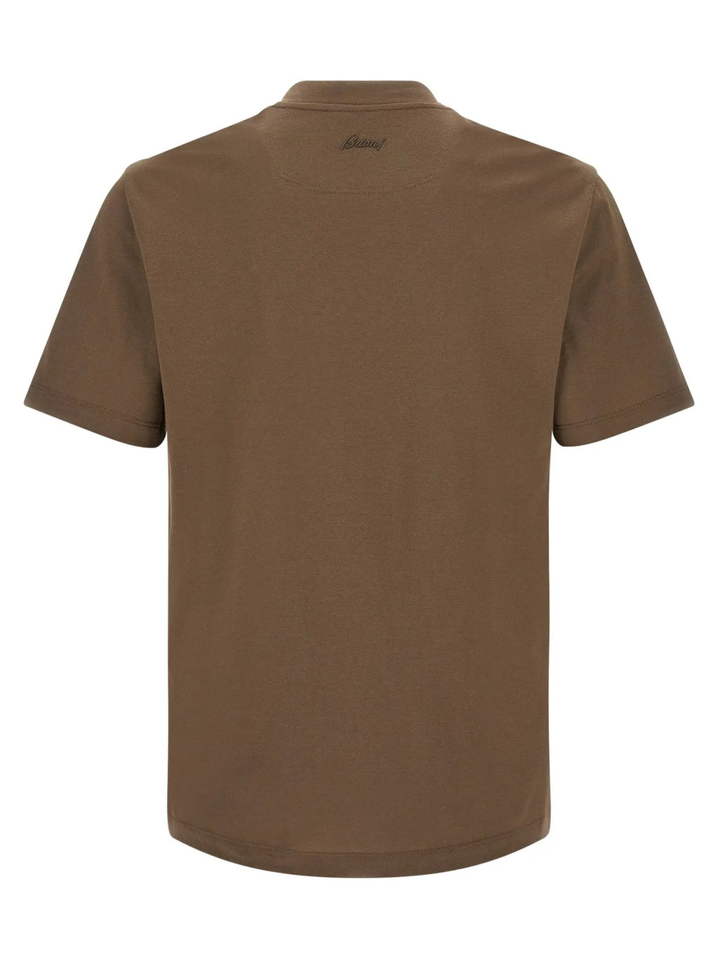 Brioni Brown Cotton T-Shirt