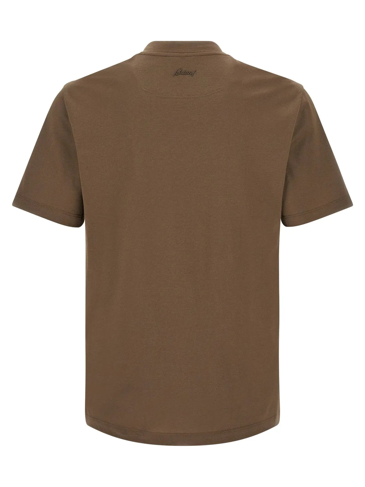 Brioni Brown Cotton T-Shirt