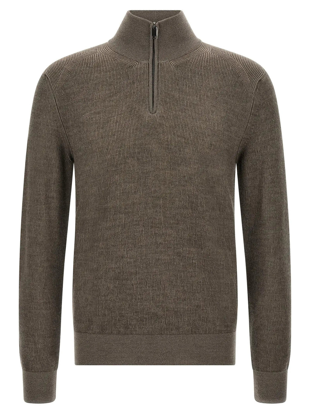 Brioni Brown Cashmere Cardigan