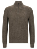 Brioni Brown Cashmere Cardigan