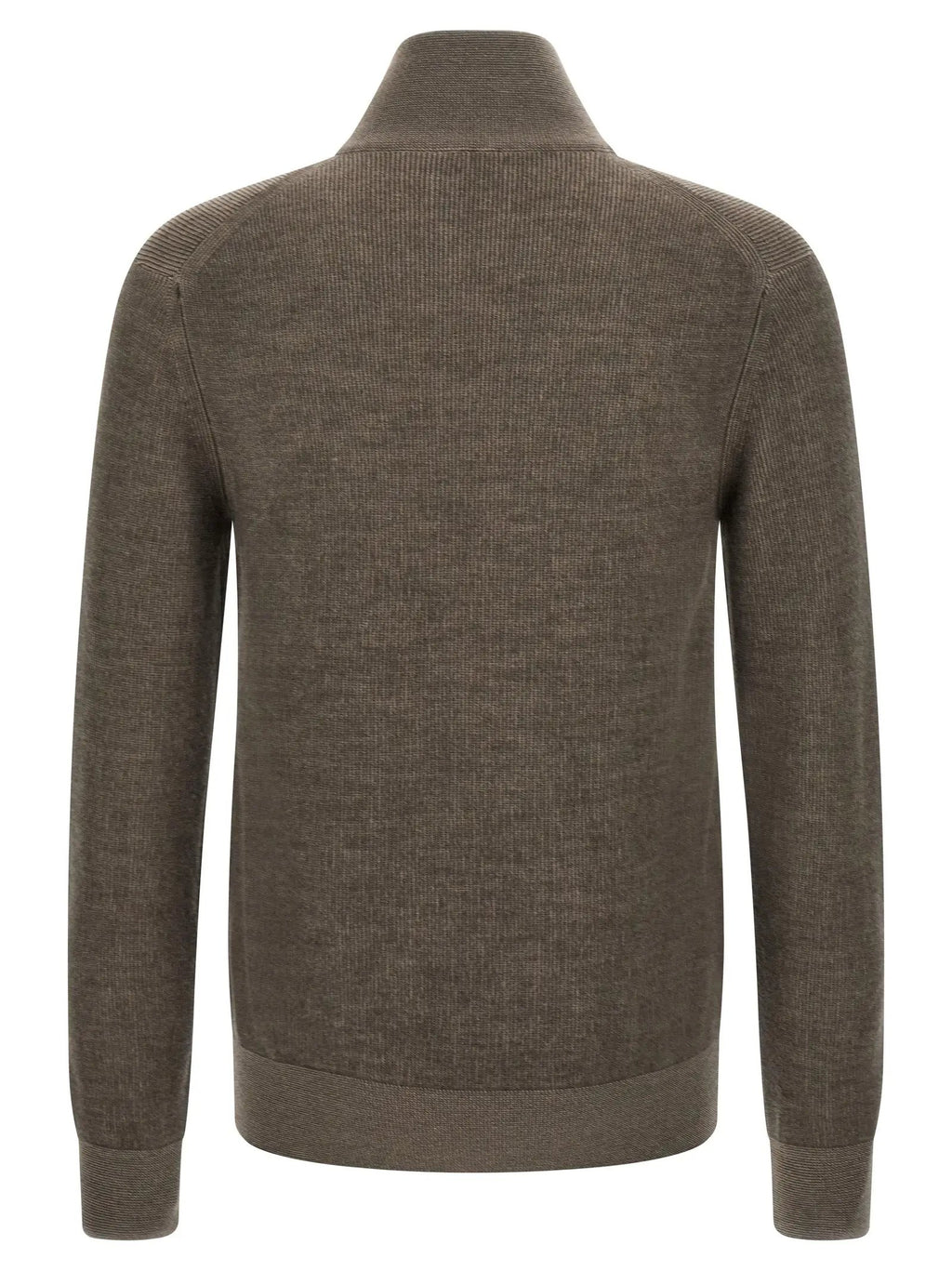 Brioni Brown Cashmere Cardigan