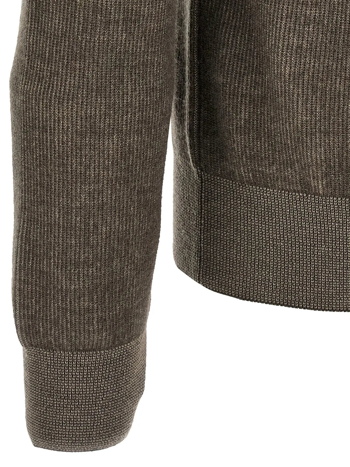 Brioni Brown Cashmere Cardigan