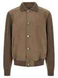 Brioni Brown Calfskin Leather Jacket