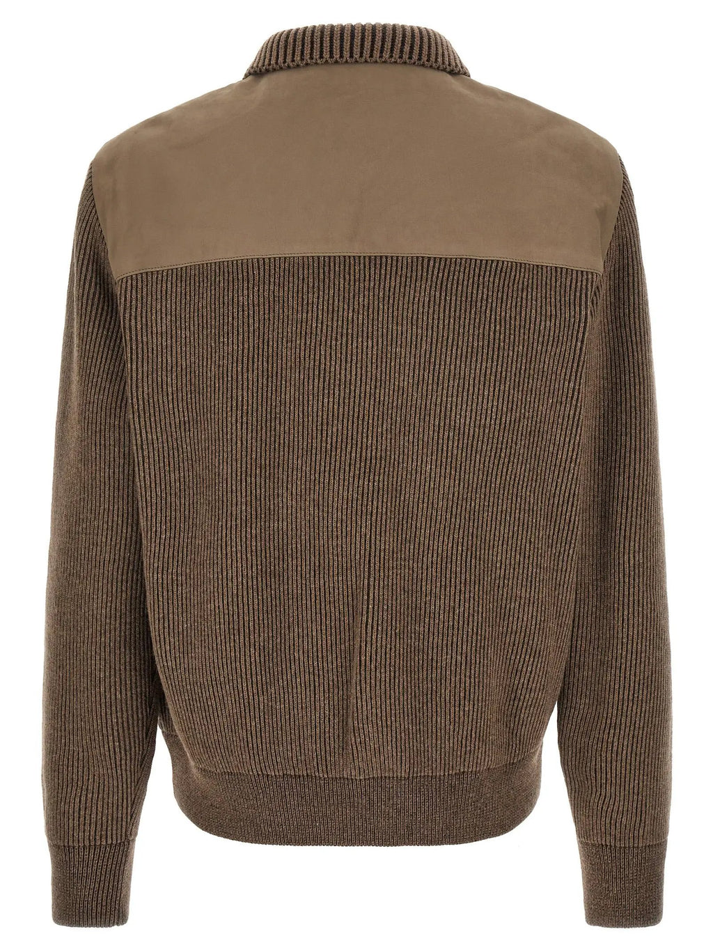 Brioni Brown Calfskin Leather Jacket