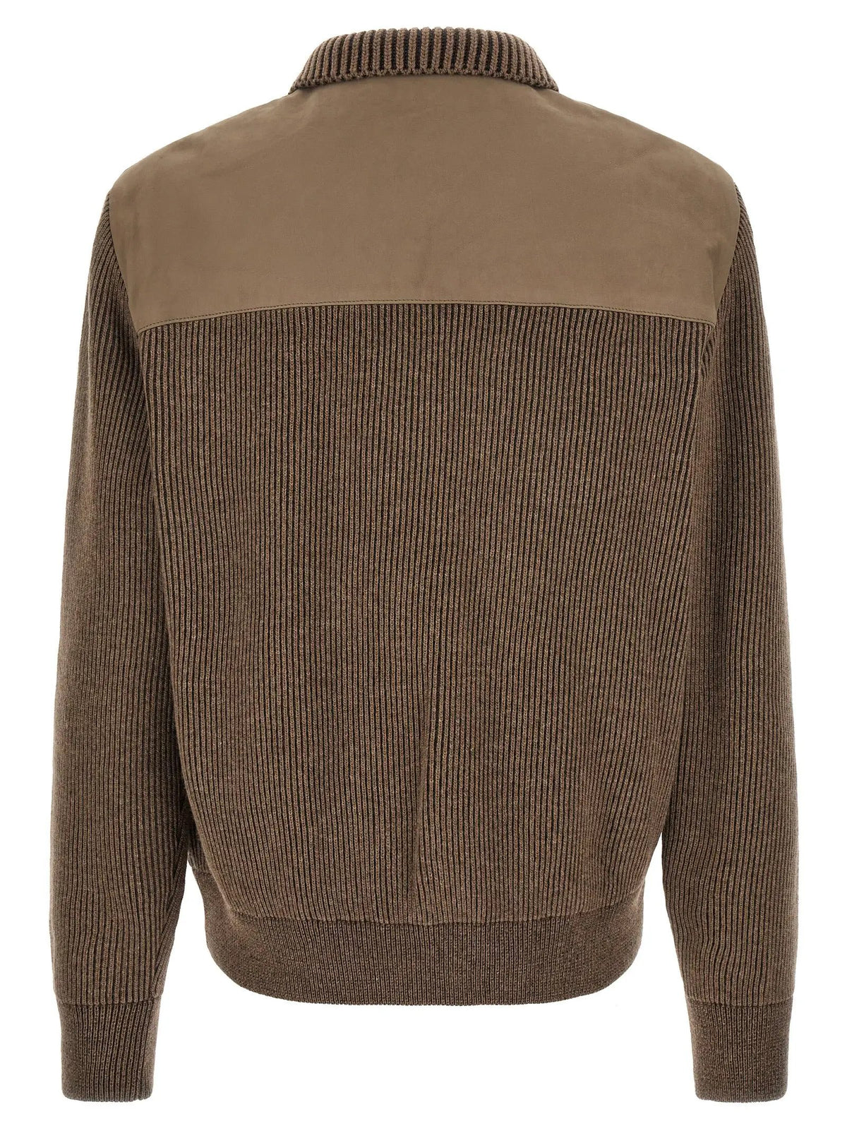 Brioni Brown Calfskin Leather Jacket