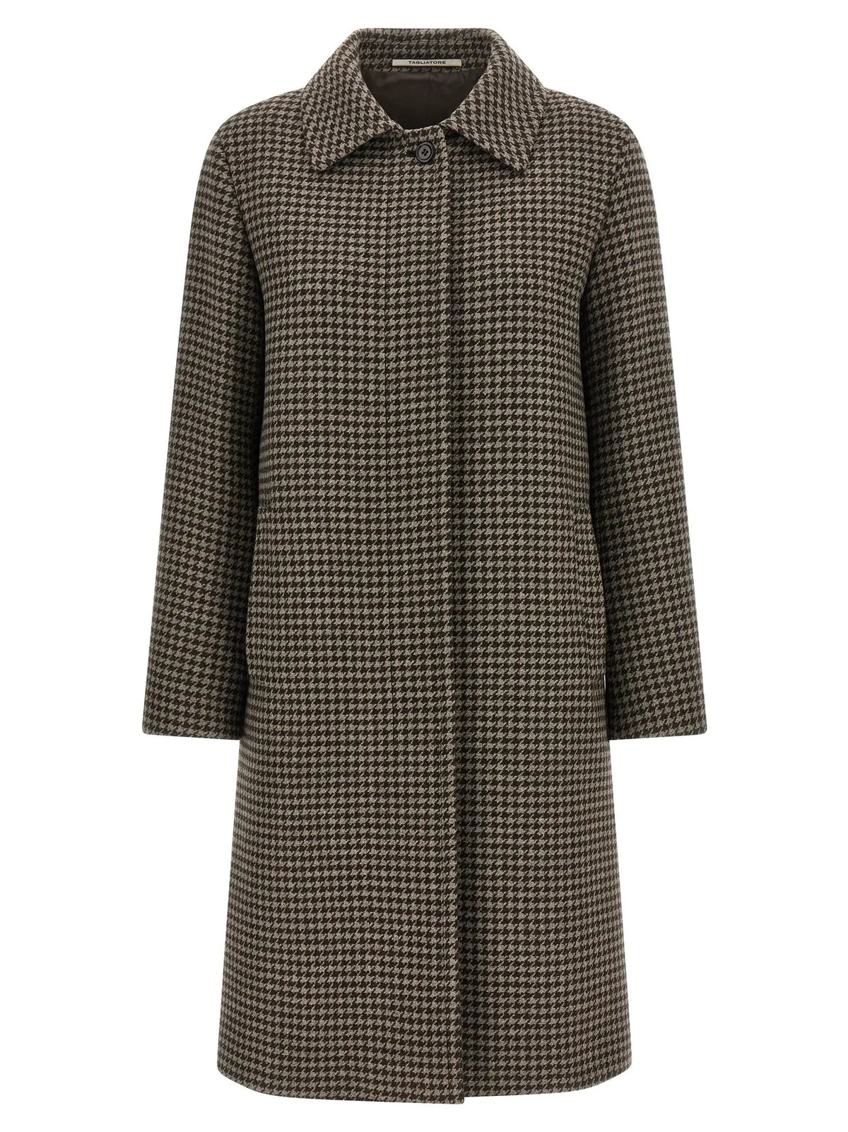 Tagliatore Brown Virgin Wool Coat