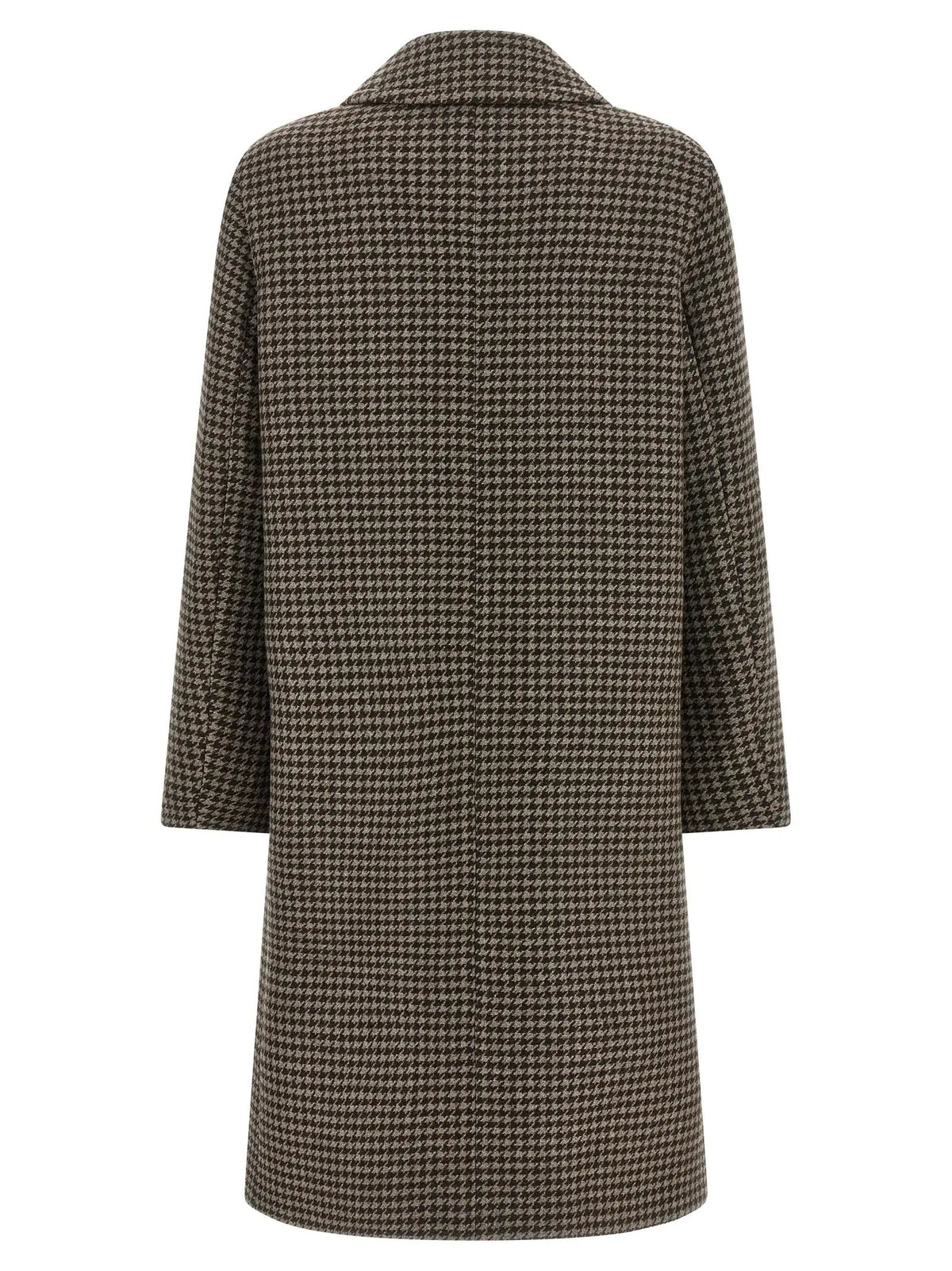 Tagliatore Brown Virgin Wool Coat