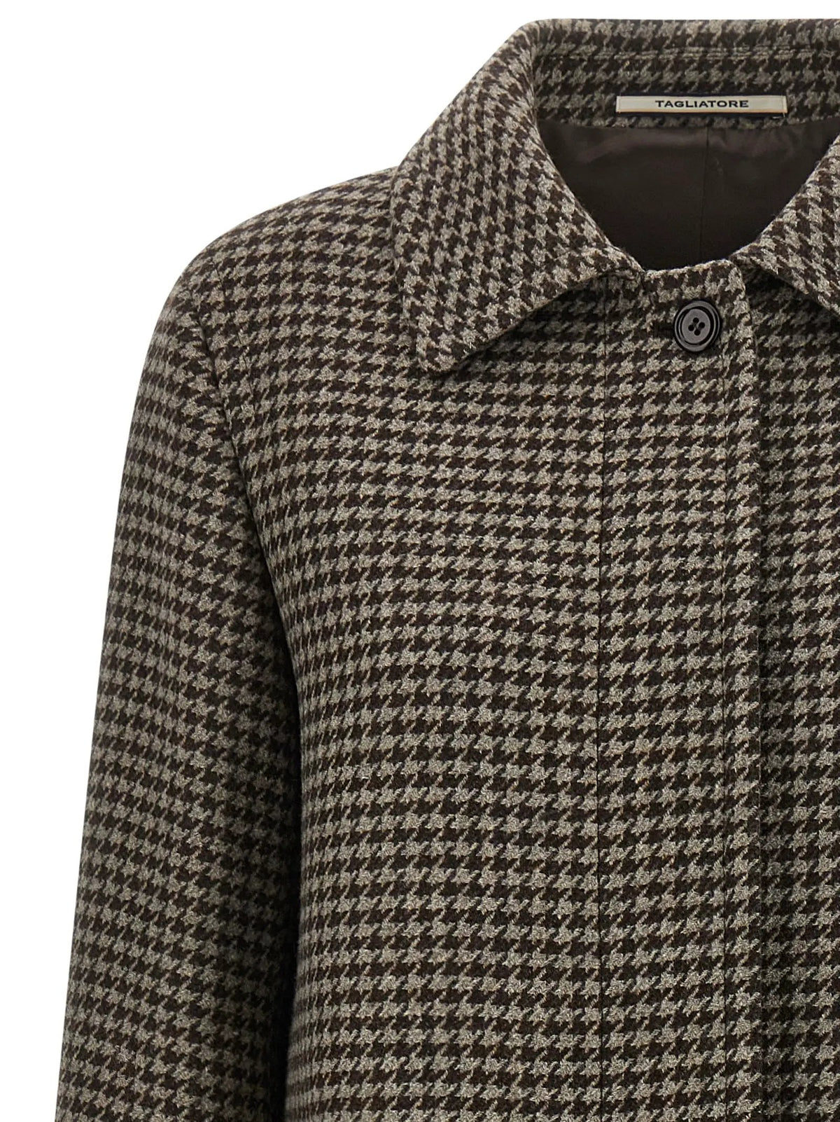 Tagliatore Brown Virgin Wool Coat