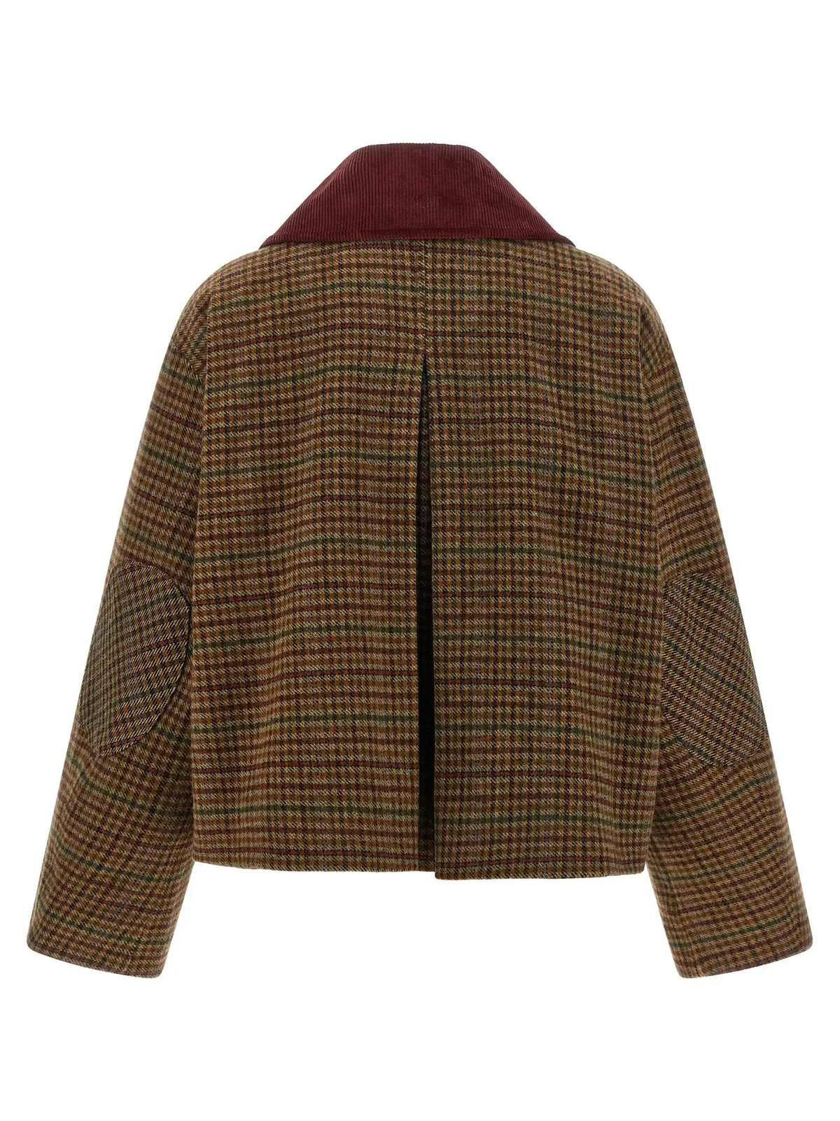 Ganni Brown Wool Full-Length Jacket