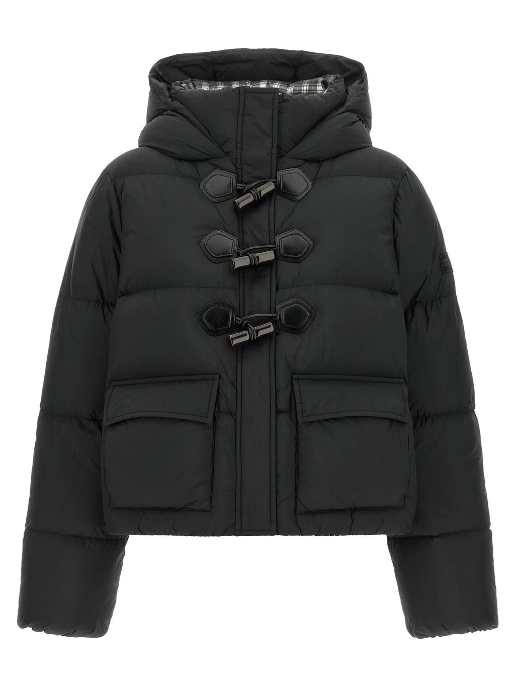 Veste longue en polyamide noir Ganni