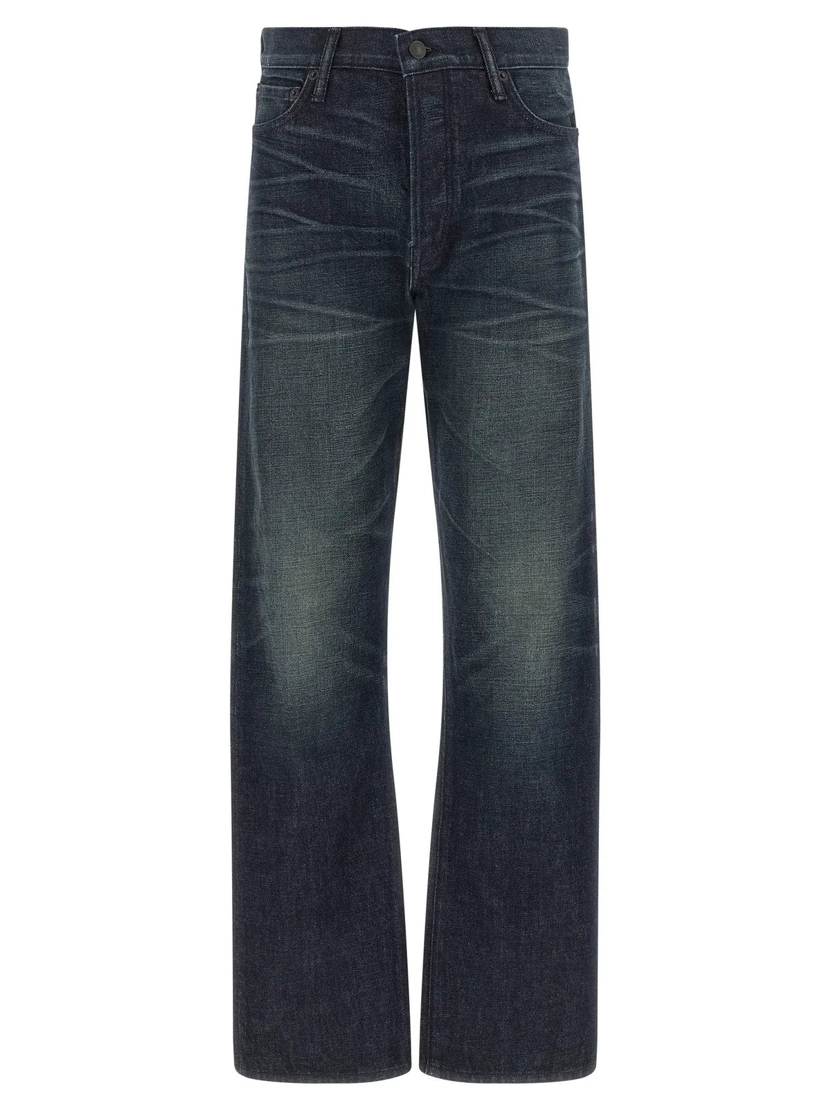 Jean en denim de coton bleu Tom Ford