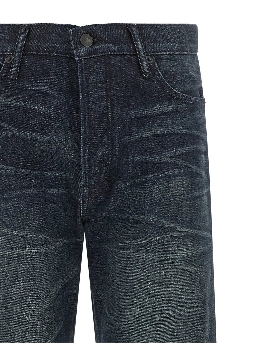 Jean en denim de coton bleu Tom Ford