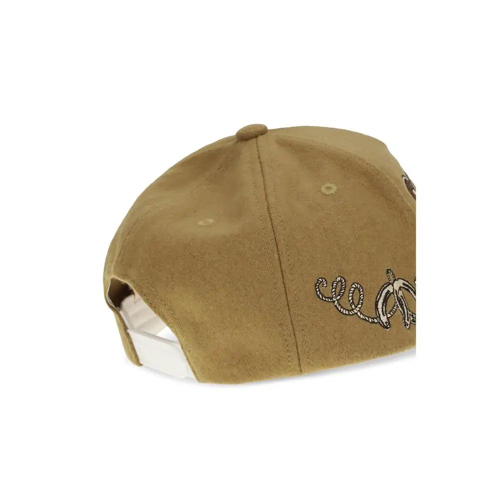 Casquette de baseball Aries en laine marron, modèle PDF Channel