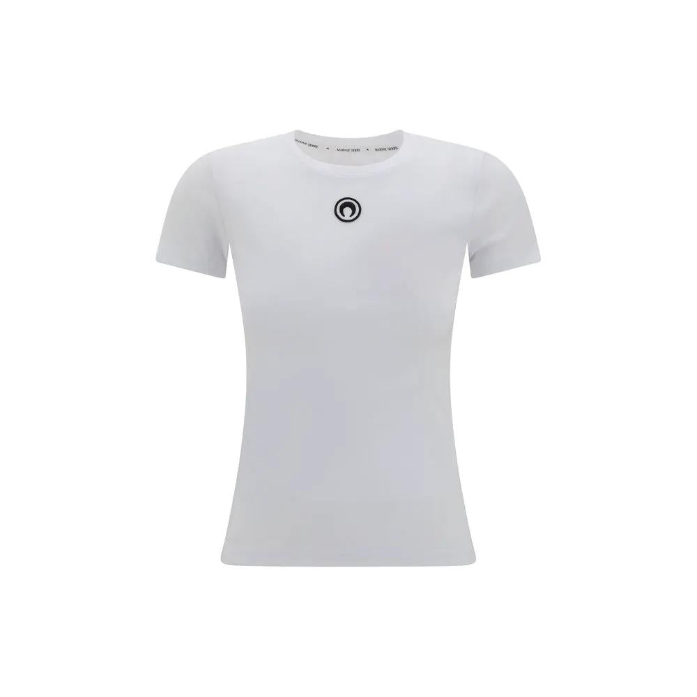 Marine Serre White Cotton T-Shirt