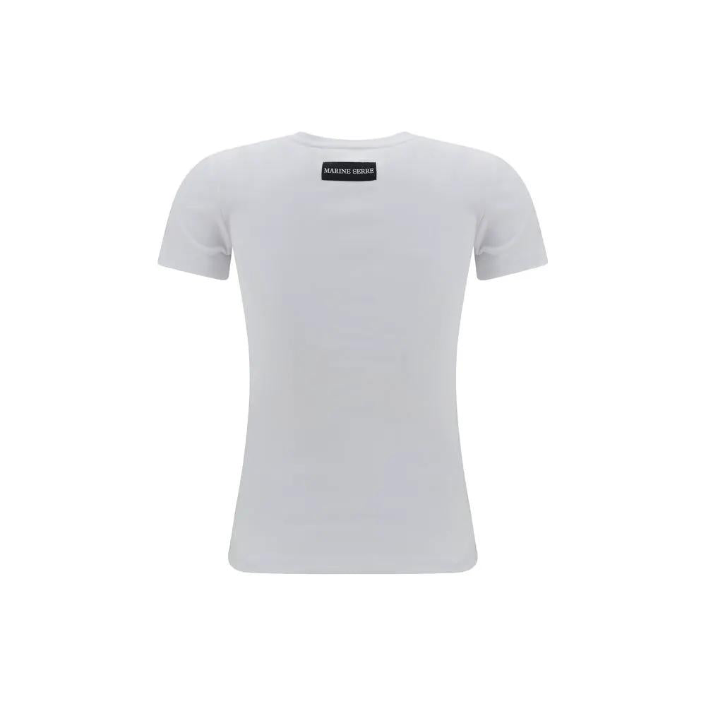 Marine Serre White Cotton T-Shirt