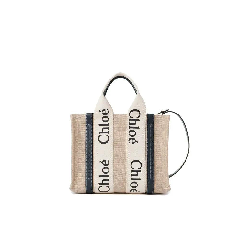 Chloé Chloé Beige Linen Tote Bag