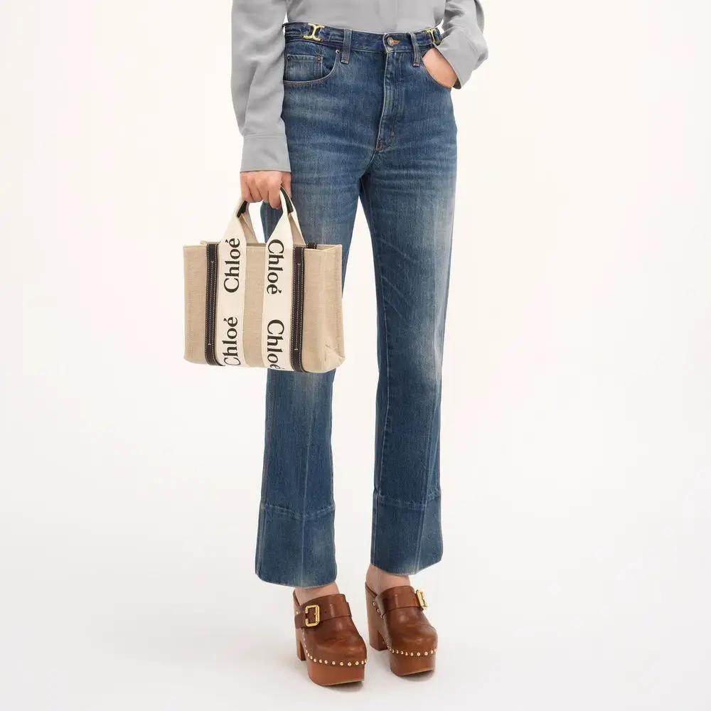 Chloé Chloé Beige Linen Tote Bag