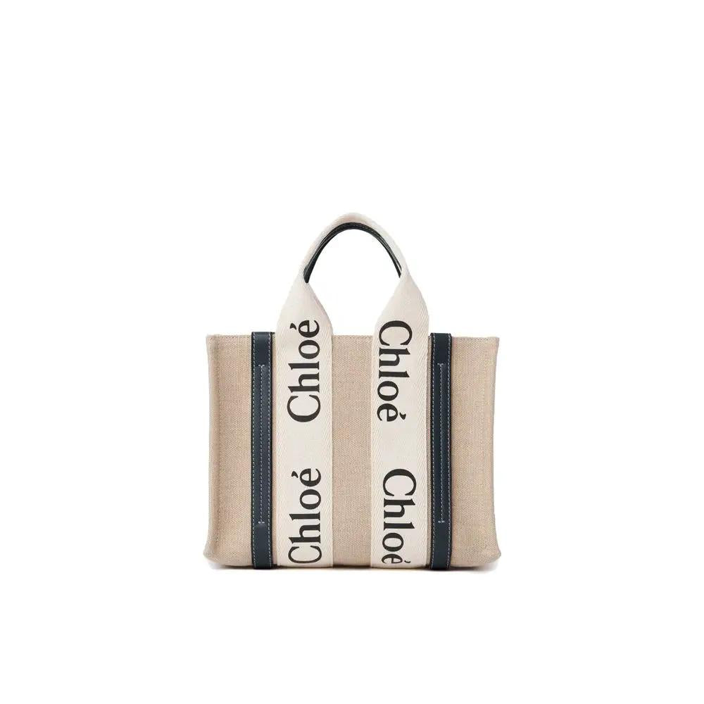 Chloé Chloé Beige Linen Tote Bag