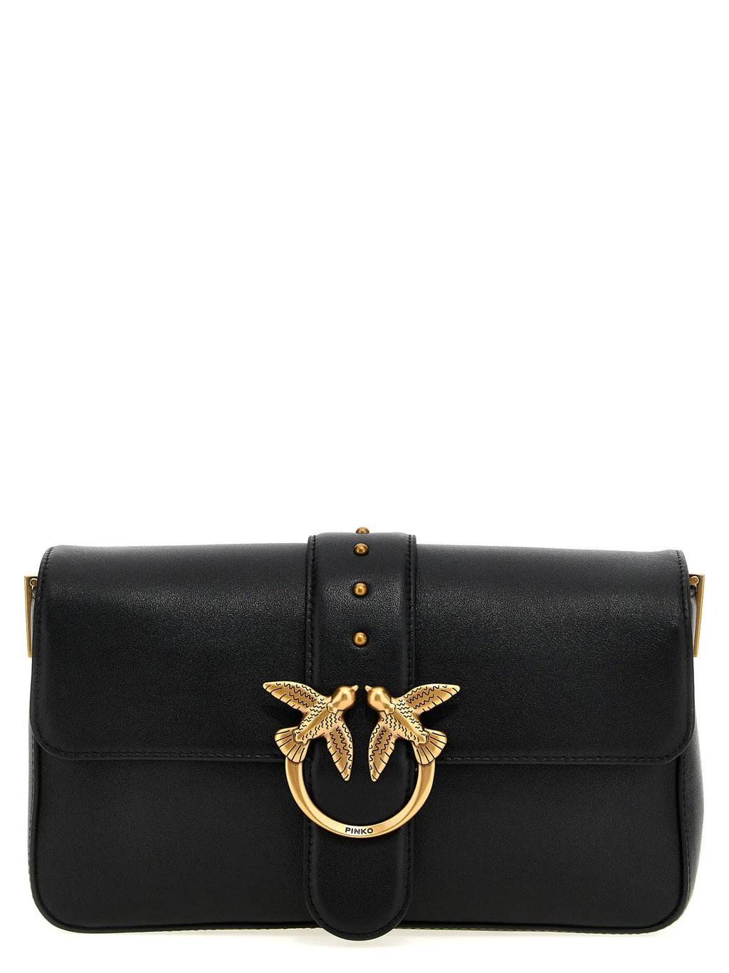 Sac porté épaule PINKO en cuir de veau noir