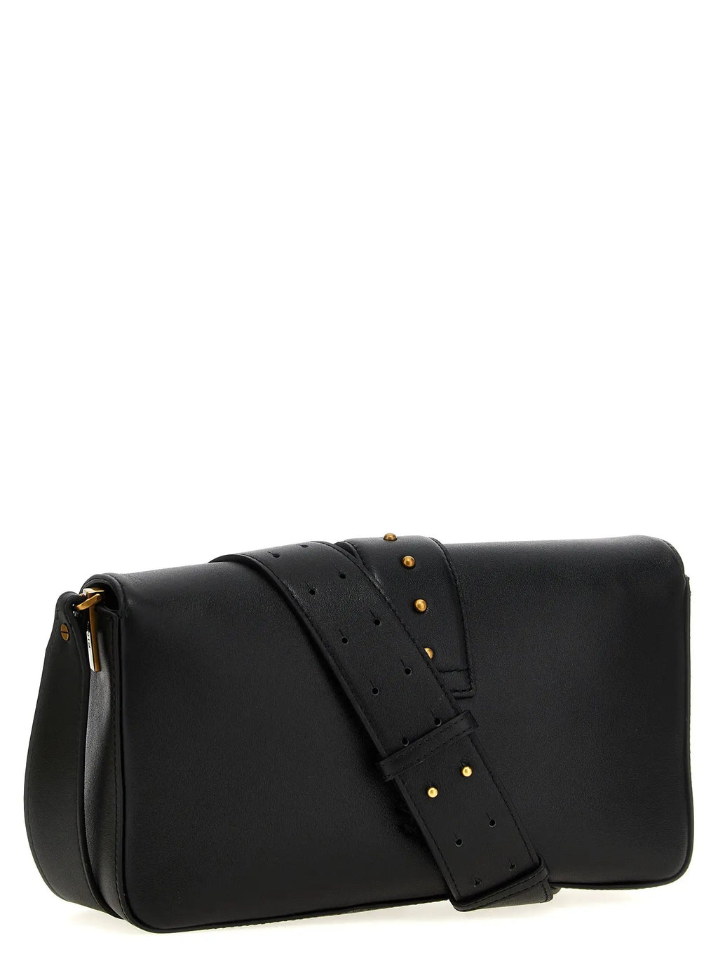 Sac porté épaule PINKO en cuir de veau noir
