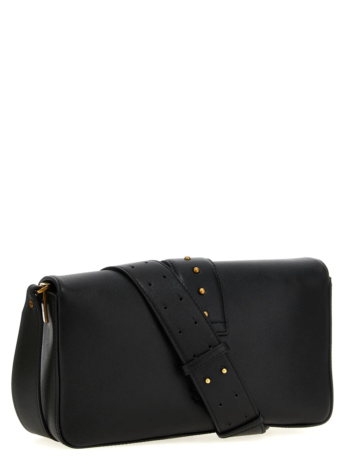 Sac porté épaule PINKO en cuir de veau noir