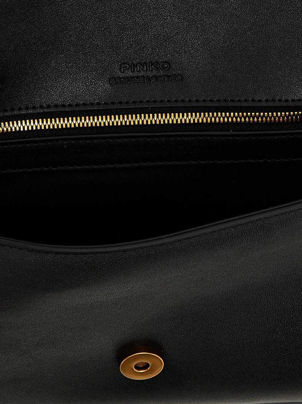 Sac porté épaule PINKO en cuir de veau noir