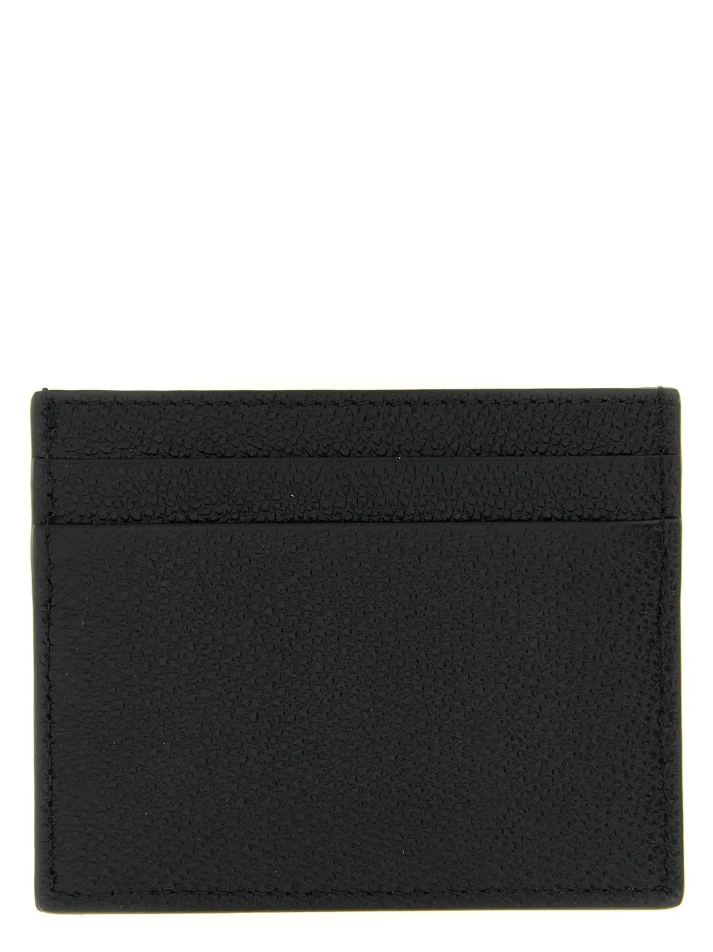 Porte-cartes Valentino Garavani en cuir de veau noir