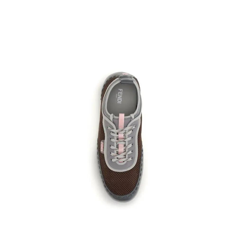Fendi Fendi Multicolor Calf Leather Bos Taurus Athletic Sneakers