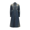 Fendi Fendi Blue Cotton Casual Dress