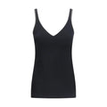 Brunello Cucinelli Brunello Cucinelli Black Cotton Sleeveles T-Shirt