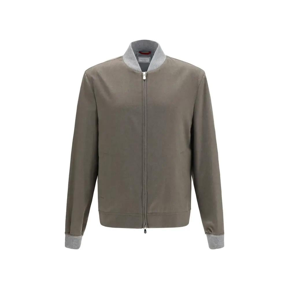 Brunello Cucinelli Brunello Cucinelli Bicolor Cashmere Bomber