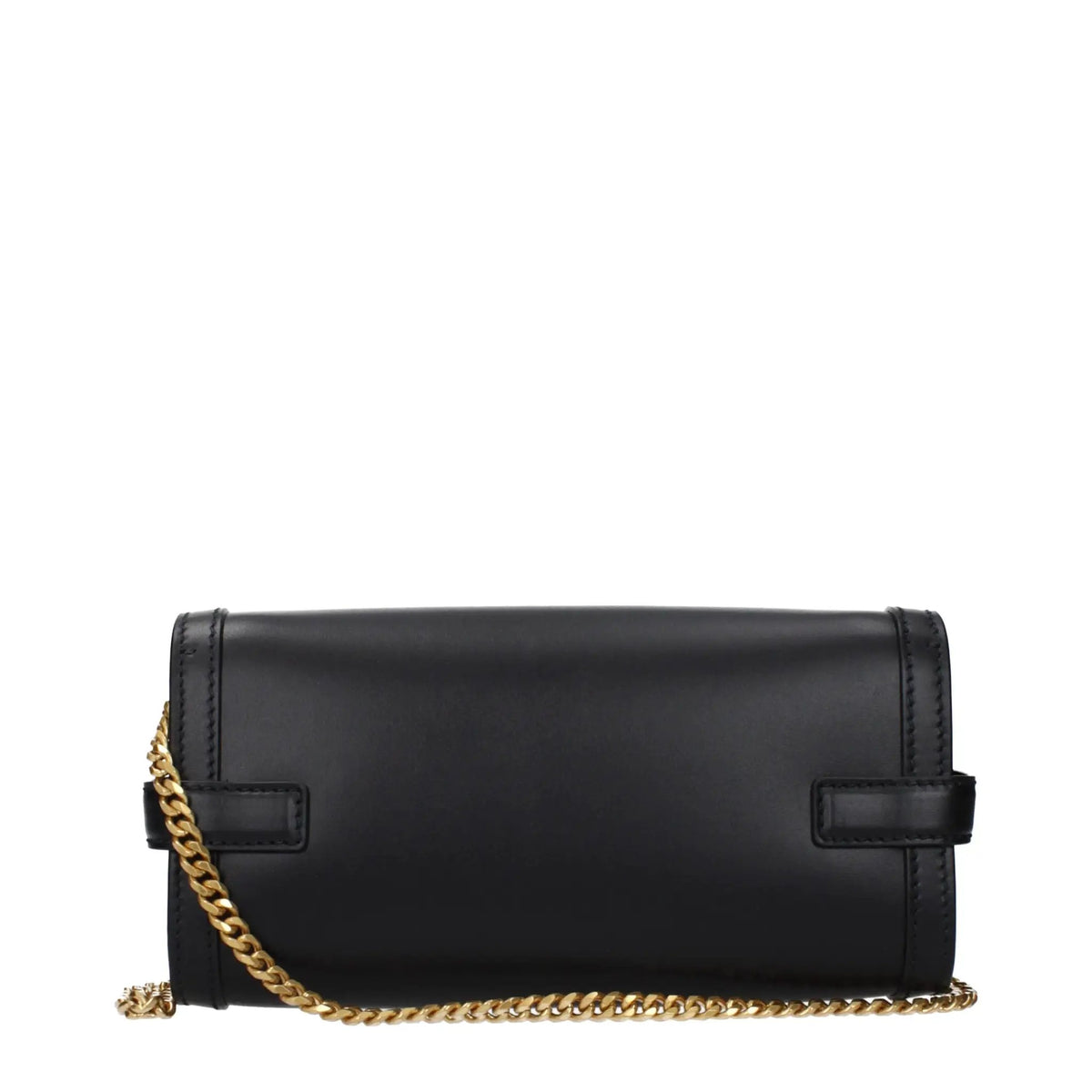 Balmain Balmain Black Leather Clutch Bag