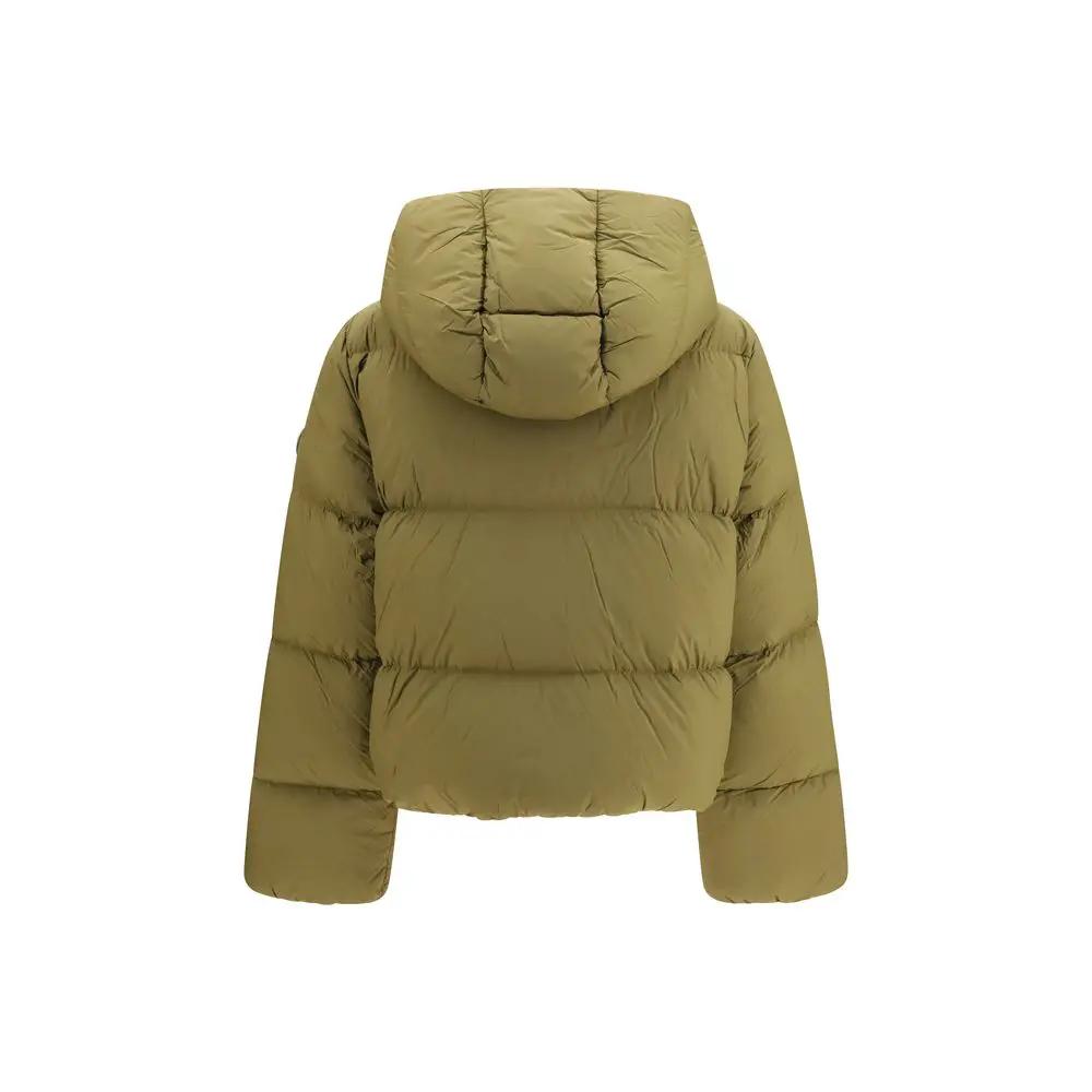Ganni Ganni Bicolor Nylon Full-Length Jacket
