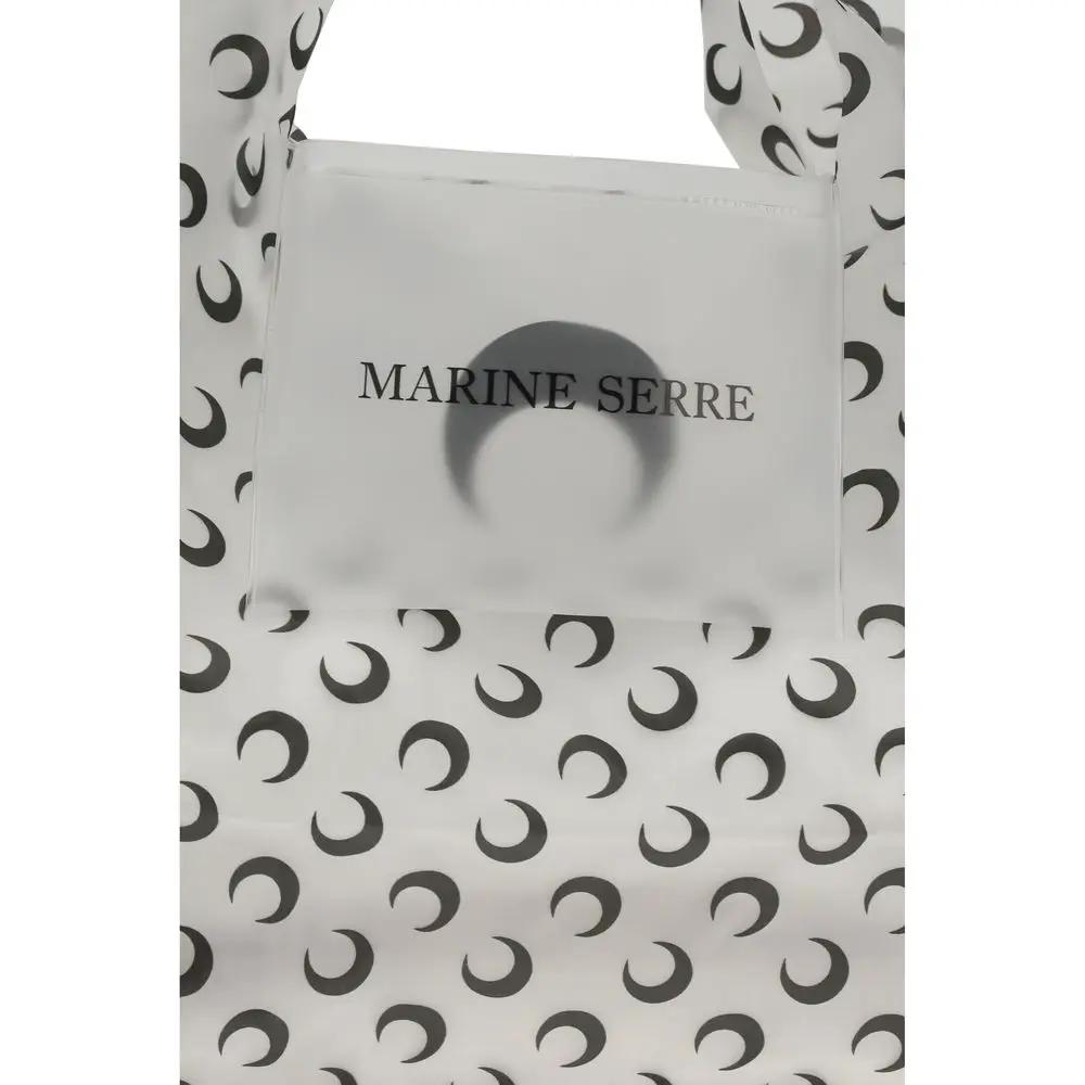 Marine Serre Marine Serre White Polyurethane Shoulder Bag